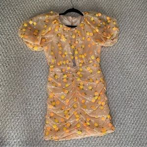 FOR LOVE & LEMONS Ryder Sequin Mini Dress XS